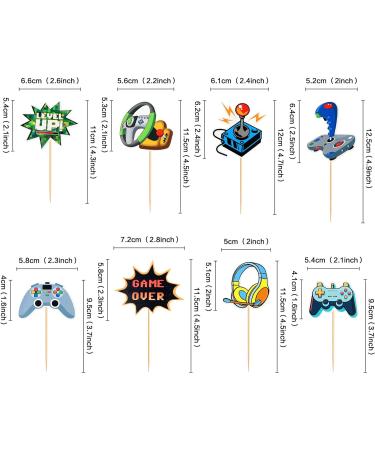 Cyodoos 48Pcs Video Game Cupcake Toppers Assembled Game On Controllers Cupcake Picks GamePad Cake Decorations for Game Theme Baby Shower Kids Boys Girls Birthday Anniversary Party Decorations Supplies - Buy Online on GoSupps.com