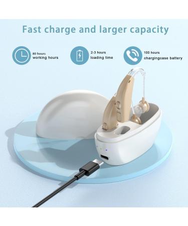 Noise Amplifier for Seniors - Sound Amplifier for TV & Conversations (2 Pack Beige) | Enhance Hearing & Enjoy Clear Sound - Buy Online on GoSupps.com