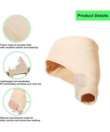 LOEFLIVG Bunion Corrector 2-PCS Toe Separator with Gel Relief Pads - Orthopedic Thumb Valgus Corrector for Women & Men (Large Size) - Buy Online on GoSupps.com