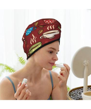 Super Absorbent Microfiber Hair Towel Wrap for Women | Quick Dry Coral Velvet Hair Cap for Long Curly & Thick Hair - Buy Online on GoSupps.com