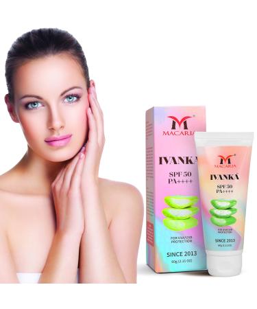 Macaria Cosmetics Ivanka SPF 50 beach defense sunscreen sun block Cream for women