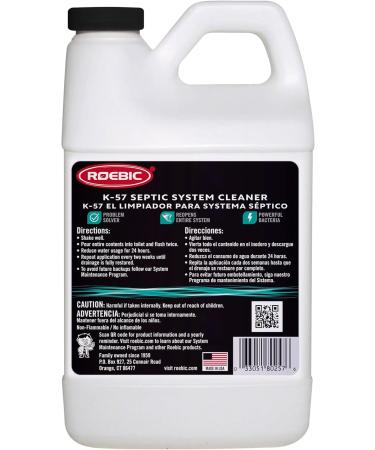 Roebic K-57-H Septic System Treatment 1/2 Gallon - Clears Clogs & Restores Flow for Optimal Performance | International Shipping Available - Buy Online on GoSupps.com