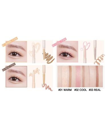 COLORGRAM Under Eye Highlighter Stick - 03 Real Tone Shimmer Cream | Brightening Under Eye Glitter Liner | Crease-proof & Smudgeproof | Long-Lasting | 0.2g - Buy Online on GoSupps.com