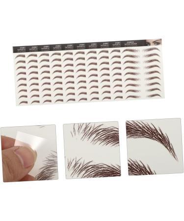 HAPINARY 6d Eyebrows Stickers 9 Sheets Waterproof Eyebrow Stickers Faux Eyebrown Decals Makeup Brow Sticker 6d Template Hair - Buy Online on GoSupps.com