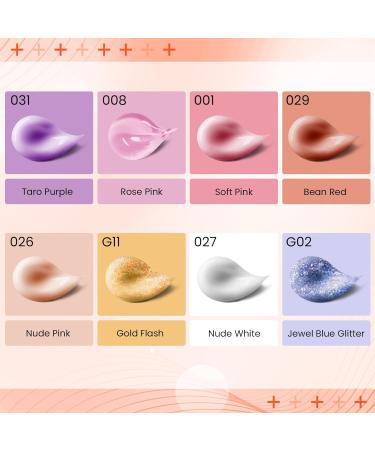 Phoenixy Poly Nail Gel Kit - 8 Colors 15ml Poly Extension Gel Set with UV/LED Lamp, Glossy Matte Top Coat, Builder Gel - 29 Piece Gift Kit for Women - Buy Online on GoSupps.com
