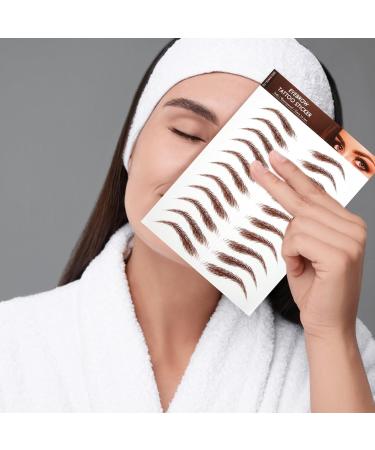Autocollants Sourcils Imperm ables 5 Pi ces Brun Taille Unique Transfert L'eau Maquillage Sourcils Femmes Usage Quotidien - Buy Online on GoSupps.com