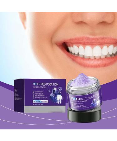 Oyikey Tooth Restoration Mineral Powder Garageline Dental Mineral Powder 42g Effective for Strengthening Teeth and Gums Protecting Gums Teeth Whitening Powder (2) - Buy Online on GoSupps.com