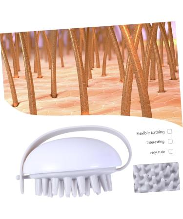 Frcolor 4-Piece Silicone Bathing Brush Set - Scalp Massager & Hair Shampoo Scrubber - Soft Rubber ABS for Gentle Cleansing - Buy Online on GoSupps.com