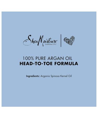 SheaMoisture 100% Pure Argan Oil Multi-Tasking Oil for Hair & Skin - 1.6 Fl Oz - Buy Online on GoSupps.com