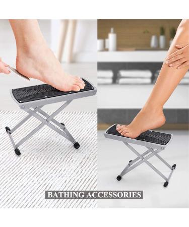 LiDiVi Adjustable Pedicure Foot Rest for Easy At-Home Pedicures - Non-Slip Legs with Toe Separator - Beauty Pedicure Kit (Black) - Buy Online on GoSupps.com