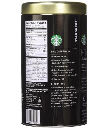 Starbucks Classic Hot Cocoa Mix - 30oz Tin (2 Pack) - Buy Online on GoSupps.com