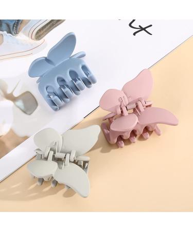 6 PCS Non-slip Butterfly Hair Claw Clips for Women and Girls - Strong Hold Medium Size Matte-color Hair Jaw Clips - Buy Online on GoSupps.com