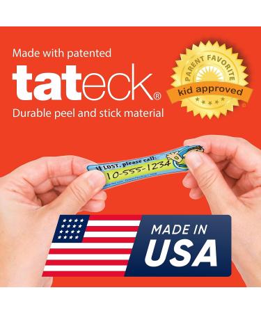 Racecar 6pk SafetyTat Child ID Tattoos with Skin Prep Wipes & Tattoo Pen - Fun & Safe ID Solution - Buy Online on GoSupps.com