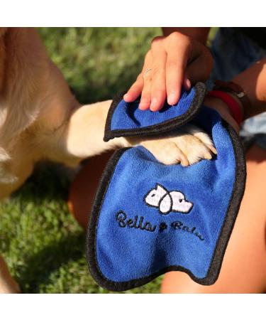 Buy Bella & Balu Dog Bathrobe - Absorbent Microfiber Towel for Post-Swim & Rain Drying | S Size Blue - International Shipping Available - Buy Online on GoSupps.com