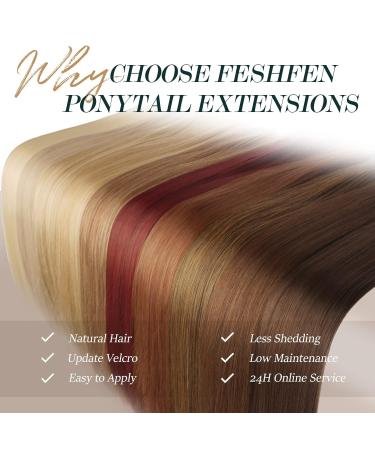 Fine Long Smooth Ponytail Hair Extension - Copper Red 70cm Synthetic Braid for Women & Girls - Buy Online on GoSupps.com