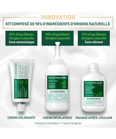 Garnier - Ammonia-Free Permanent Hair Color - 90% Natural Ingredients - Vegan Formula - Belle Color Naturals - Shade: Dark Ash Brown (3.1) - Buy Online on GoSupps.com