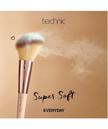 Technic Cosmetic Brush and Sponge Gift Set - Professional Makeup Kit with 6 Brushes & 2 Beauty Sponges - Vegan & Cruelty-Free - Buy Online on GoSupps.com