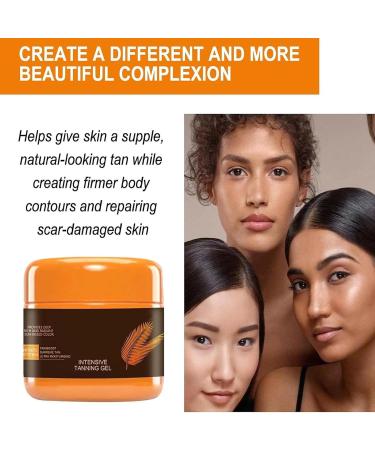 Tanning Accelerator Cream Tanning Gel Natural Tanning Accelerator Cream Gel Effective in Sun-Beds & Outdoor Sun Achieve a Natural Tan with Natural Ingredients (B) - Buy Online on GoSupps.com