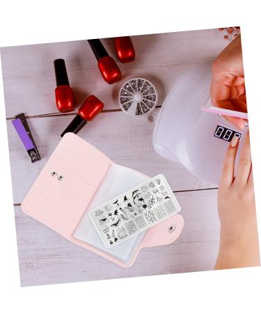 1pc Nail Art Card Holder Nail Stamping Bag Empty Nail Art Plate Bag Nail Plate Organizer Bag Nail Art Stamping Bag Nail Art Stamp Plate Collection Nail Kits pu Manicure Nail Decals - Buy Online on GoSupps.com