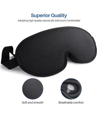 3D Sleep Mask for Back and Side Sleepers - 100% Light Blocking Eye Mask for Quality Sleep - Buy Online on GoSupps.com