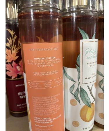 3 PRETTY AS A PEACH Fine Fragrance bath Body Mist Spray 8Oz - Buy Online on GoSupps.com