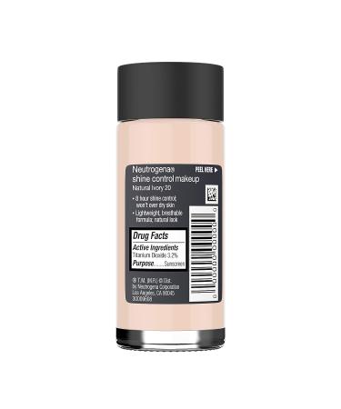 Neutrogena Shine Control Liquid Makeup SPF 20 Natural Ivory 1oz - Pack of 1 - Buy Online on GoSupps.com