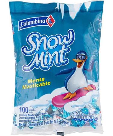 MASColombina Snow Mints 100 Units Box of 1-Fd
