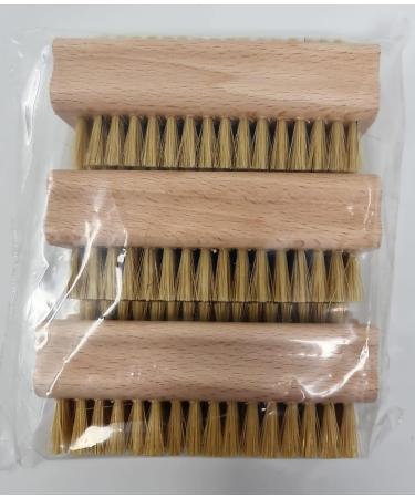 Pilix Natural Bristle Nail Brush Set for Children & Adults | Eco-Friendly Wooden Nail Brush for Smooth Washing | 3 Soft Brushes - Buy Online on GoSupps.com