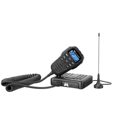 Midland  MXT275 MicroMobile GMRS Radio  15 watts Two-Way Radio with Integrated Control Microphone  Overland Caravanning Tractors  Detachable External Magnetic Mount Antenna - 8 Repeater Channels