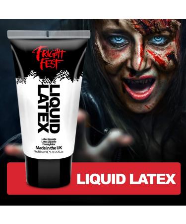 Fright Fest Liquid Latex - 50ml SFX Makeup for Halloween, Fake Blood, Scar Wax & Face Paint - Buy Online on GoSupps.com