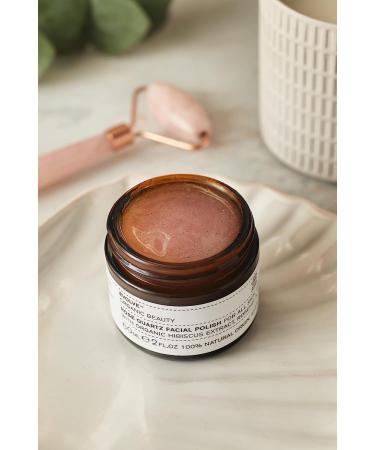 Evolve Organic Beauty Rose Quartz Facial Polish - Small-Batch Vegan Clean Beauty (2 oz | 60 mL) - Buy Online on GoSupps.com
