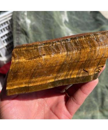 Natural Crystal Rough Natural Magic 50-1600 Grams of Natural Tiger Eye Impact Yellow Tiger Eye coarse Stone Crystal Stone 1 Grain (Size : 300-400g) - Buy Online on GoSupps.com