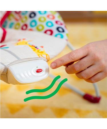 Bright Starts Playful Pinwheels Portable Baby Bouncer with Vibrating Seat and Toy Bar - 19.8x13.1x3.4 Inch - Ages 0-6 Months - Buy Online on GoSupps.com