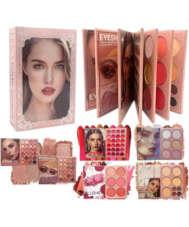 Palette de Maquillage Multi-Couleur 6 Couches | Palette Highlighter Blush Style Livre - pour Femmes Filles D butant Quotidien Soir e Rencontres Transport S ance Photo Mariage - Buy Online on GoSupps.com