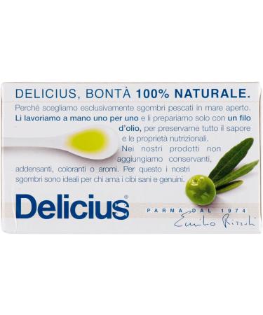 Delicius Mackerel Fillets with Olive Oil Rich in Omega 3 High Quality Blue Fish 125 g + Italian Gourmet Box Tomato Pulp - Buy Online on GoSupps.com