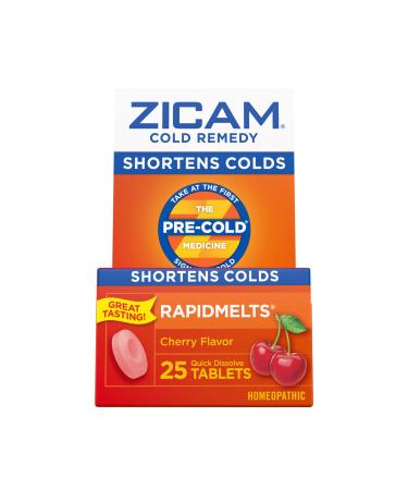Zicam Cold Remedy Zinc Rapidmelts Cherry Flavor 25 Count (Pack of 1)