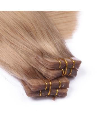 Tape In Hair Extensions #101 - 40cm | 100% Remy Real Hair | 30 Bricks (4cm Wide 2.5g) - Novon Hair Extensions - Buy Online on GoSupps.com