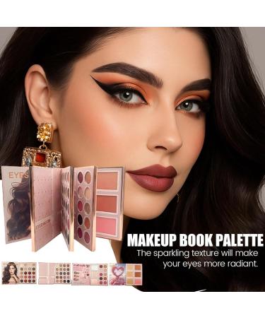 Makeup Palette 1 Book of Eyeshadow | Face Makeup Product Multifunctional Foldable Kit with Eyeshadow Blush Highlighter Contour for Students Travel - Buy Online on GoSupps.com