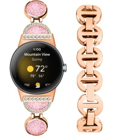 Buy Ruirdot Google Pixel 2022 Armband - Slim Stainless Steel Bracelet & Bling-Strass Design for Google Pixel Smart Watch - International Shipping Available - Buy Online on GoSupps.com