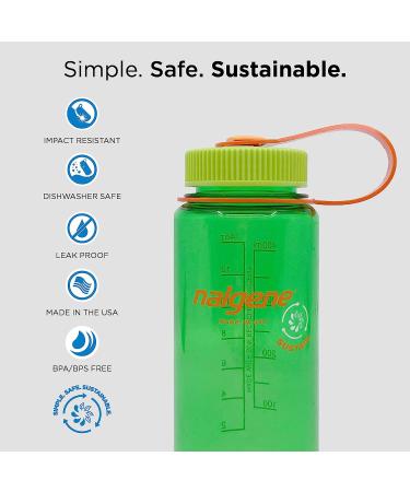 Nalgene Sustain Tritan BPA-Free Water Bottle Made with Material Derived From 50% Plastic Waste  16 OZ  Wide Mouth Aubergine Sustain Water Bottle - Buy Online on GoSupps.com