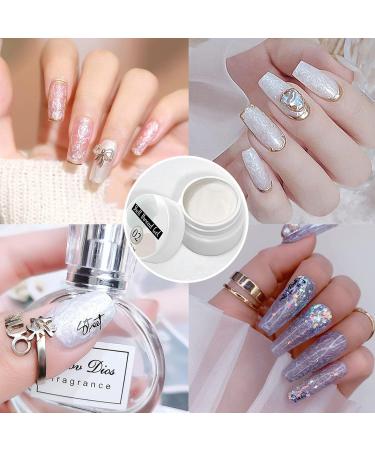 Solid Gel Nail Polish Palette Solid Nail Gel Polish Cream Nail Polish 8 Colors Pearly Shell Grain Nail Art Polish Cream Glitter Gel Polish for Salon and Nail Art DIY At Home - Buy Online on GoSupps.com