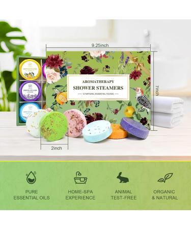 Shower Steamers Aromatherapy 12 Pcs - Essential Oil Shower Bombs for Anxiety Relief & Relaxation - Perfect Gifts for Women - 1.06 oz (Pack of 12) - Buy Online on GoSupps.com
