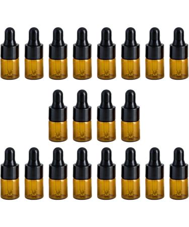kawehiop Portable Glass Eye Dropper Sample Vial for Leak-proof Black 2ml 1Set 1Set Black 2ml - Buy Online on GoSupps.com