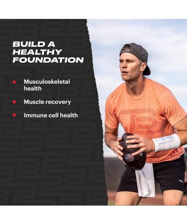 TB12 Vitamin D Supplement by Tom Brady | NSF Certified, Gluten Free & Non GMO | Supports Strong Bones, Calcium Absorption, Healthy Skin & Immune Response | 100 Tablets, Made in USA - Buy Online on GoSupps.com