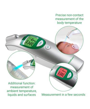 Medisana FTN Infrared Thermometer - Contactless Body Temperature Measurement for Adults, Children & Babies - Store 30 Readings - Visual Fever Alarm - Medical Certified - 76120 - Buy Online on GoSupps.com