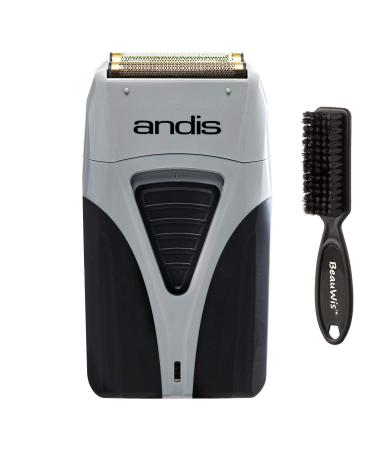 Andis Cordless Profoil Lithium Plus Titanium Foil Shaver with BeauWis Blade Brush