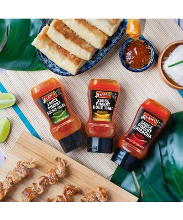 AYAM Fresh Crushed Sriracha Chili Sauce | Spicy | High Quality | Healthy Eating | Gluten Free | Glutamate Free | No Artificia - Buy Online on GoSupps.com
