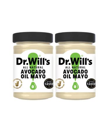 Dr Will's Dr Will's Natural Avocado Mayonnaise - Ideal for Keto & Paleo Diets - Sugar Gluten Free & Dairy Free - 2 x 175g Jars