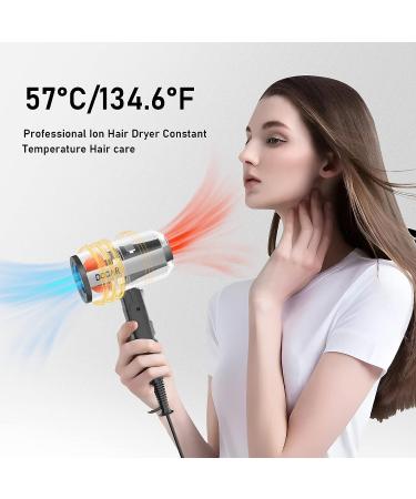 DOOAIR Professional Ionic Hair Dryer with Diffuser - 1875W Powerful Fast Dry - 3 Heating/2 Speed Settings - Blue-Black - Buy Online on GoSupps.com
