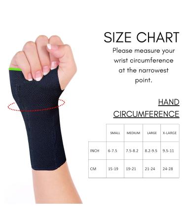 Ikido Wrist Compression Sleeve | Best Wrist Support Brace for Fitness Weightlifting & Workout | Carpal Tunnel Relief for Tendonitis & Arthritis (Medium - Buy Online on GoSupps.com